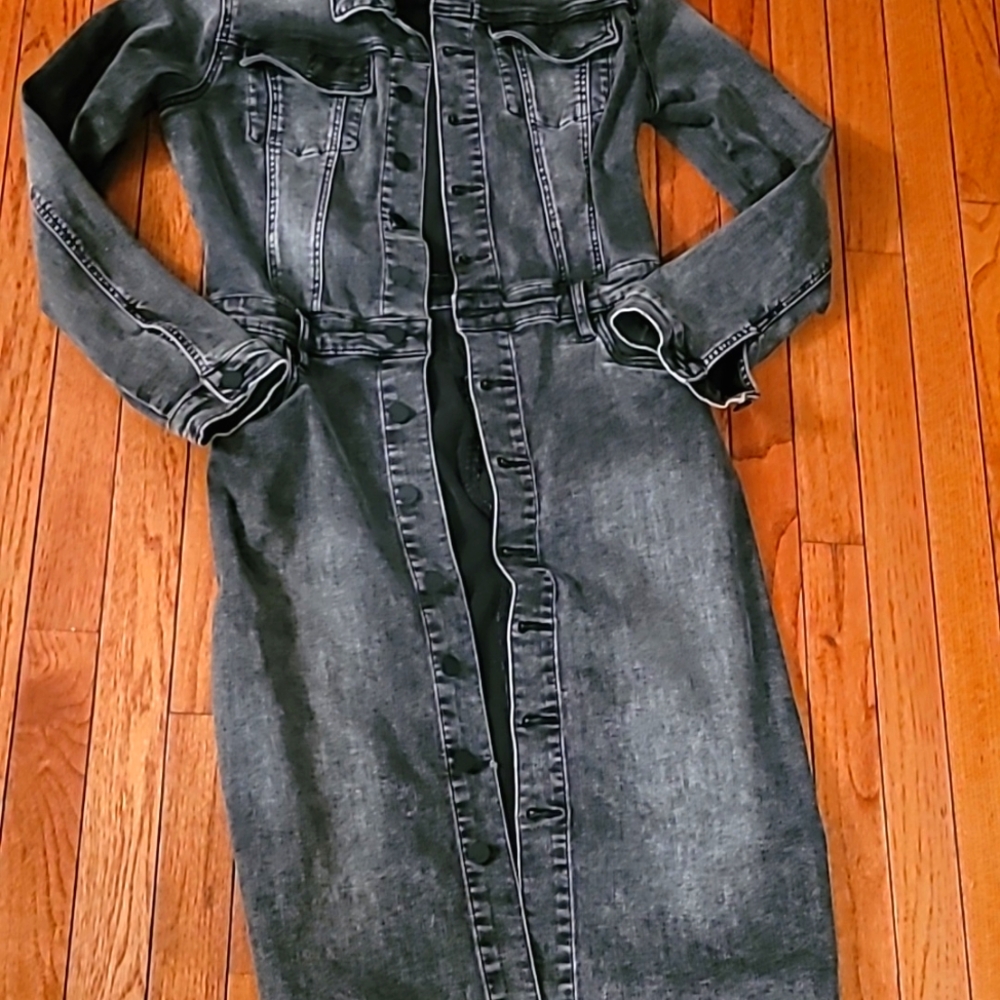 Washlab Black Denim Dress Size Small